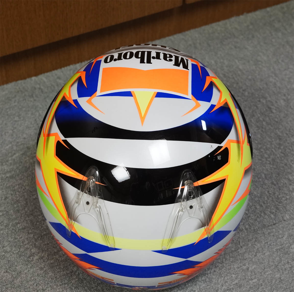 SHOEI 阿部典史 ノリック レプリカ ヘルメット サイン入り X-8Vアライ