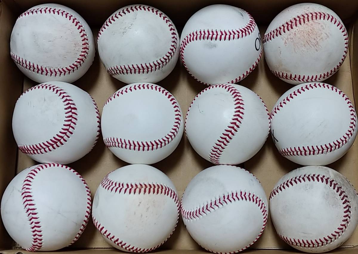 オリックス バファローズ　練習球（ORIXロゴ球）12個(中古品)（Bs球）２個含む　応援用張せん・選手ポスター付き　_2