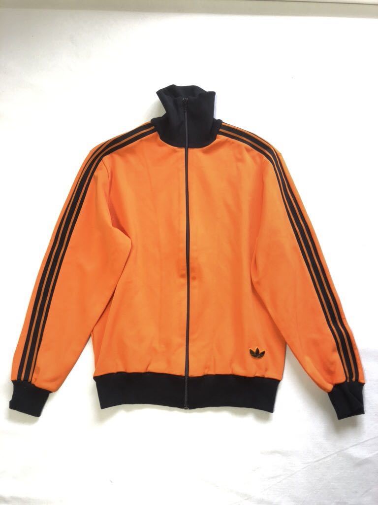 60年代 adidas アディダス ジャージ 西ドイツ オレンジ ライン入り