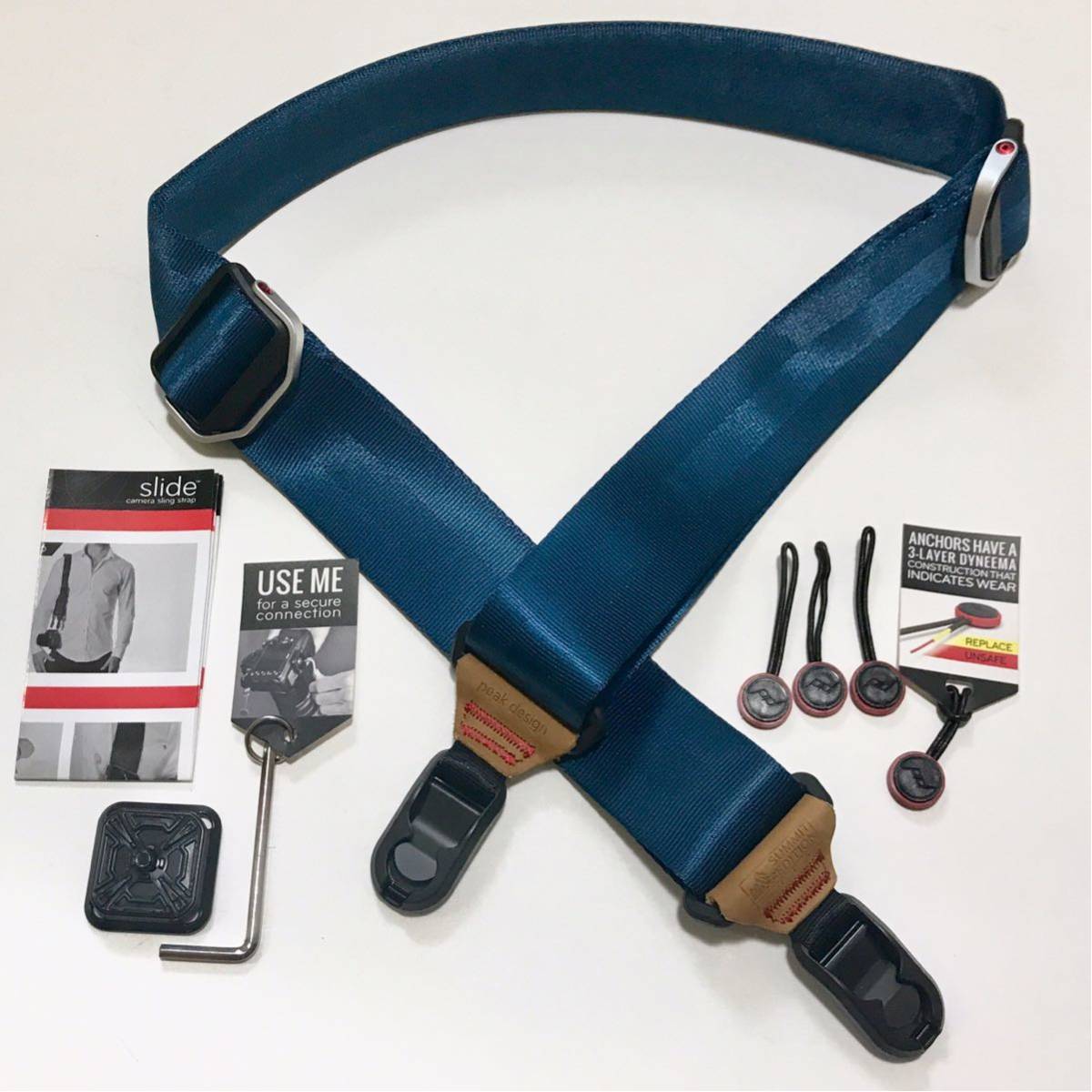 極美品　Peak Design スライド　サミットエディション　ネイビー Peak Design slide summit edition tallac ピークデザイン スライド
