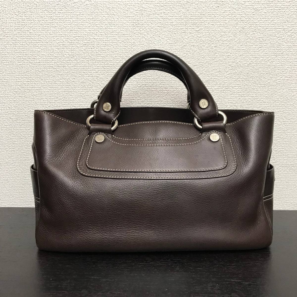 セリーヌ ブギーバッグ ダークブラウン レザー セリーヌ ダーク 