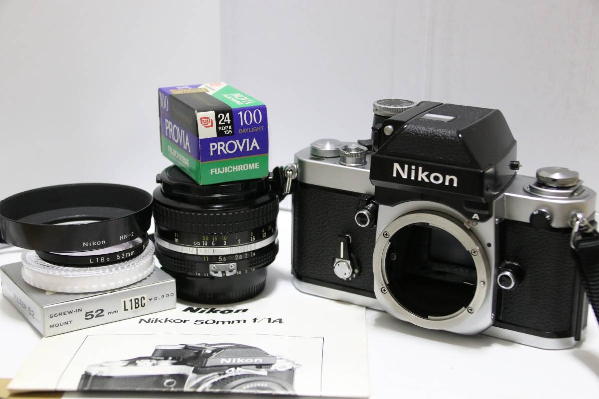 希少☆Nikon F2 フォトミックA・50mm1.4単焦点レンズ☆ニコン シルバー レンズセット