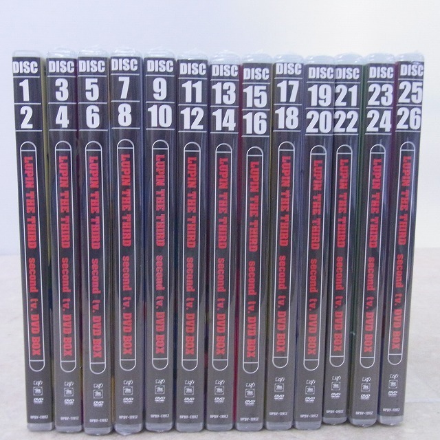 ルパン三世 second DVD BOX 全巻未開封 ほぼ新品 メタリック DVDほぼ未開封! ルパン三世 2nd TVシリーズ DVD-BOX 輸送箱付 セカンド