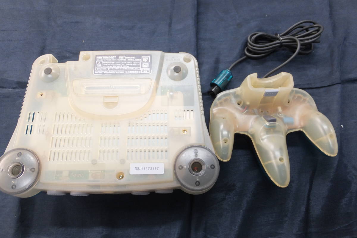 gl258 任天堂 ニンテンドー 64 本体 クリアブルー 動作品