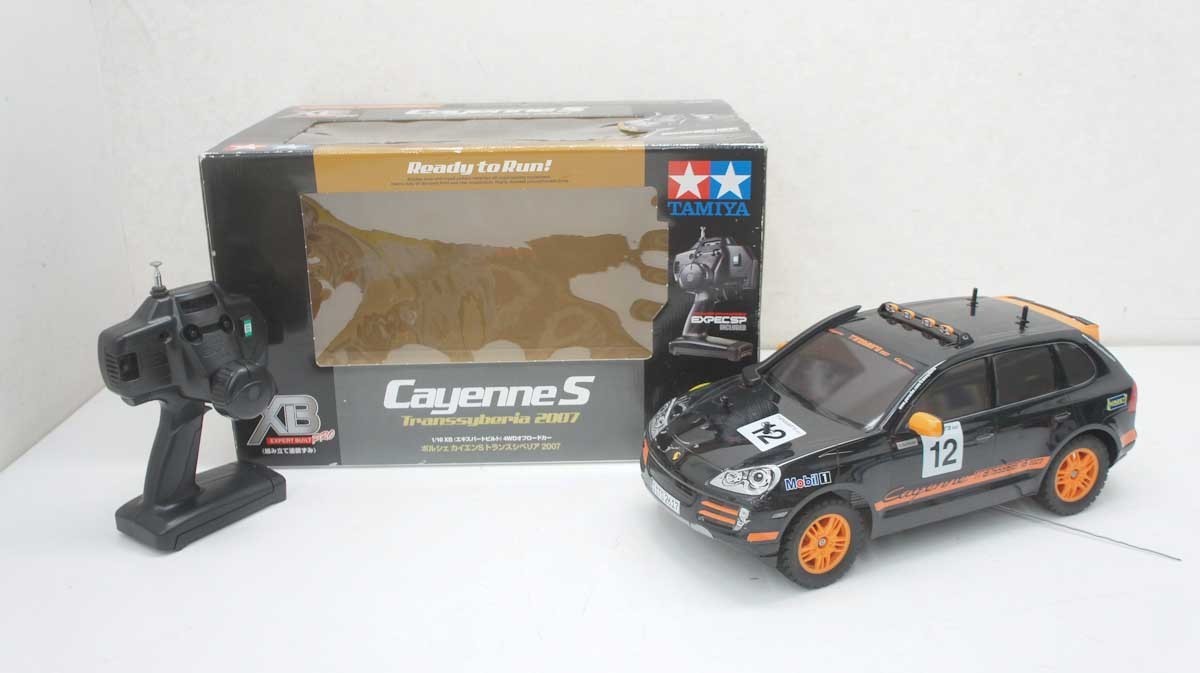 タミヤ XB PRO 1/10 RC ポルシェ カイエンS トランスシベリア2007 +