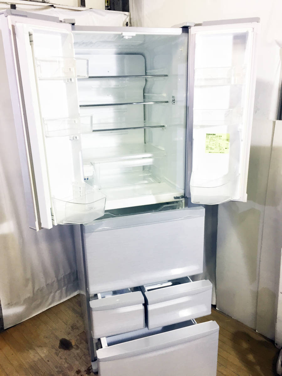 ☆0415☆TOSHIBA 東芝 GR-E43G 冷凍冷蔵庫 5ドア 427L☆中古品☆2012年 