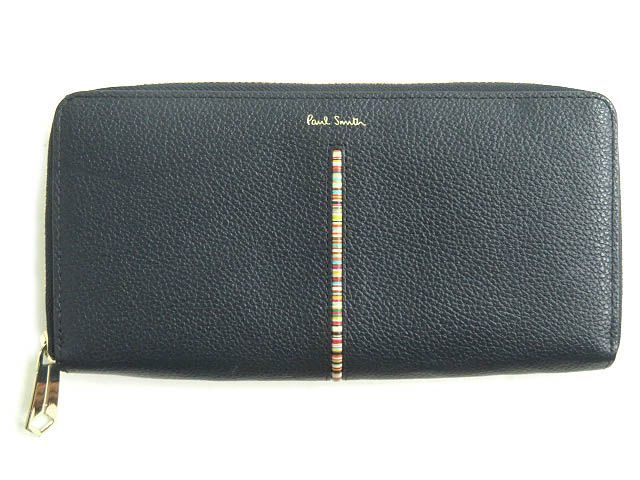 【極美品】ポールスミス 長財布 ロングウォレット シティエンボス レザー チョコ ポールスミス Smith Paul シティエンボス 長財布 PAUL ウォレット