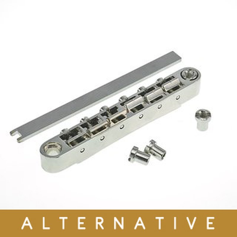 ドイツ製 ギター用 ロック式ブリッジ ミリ・インチ規格 ABRL-59NG ABR-'59"No Wire; Vintage Spec Bridge， pat. pend. Locking System