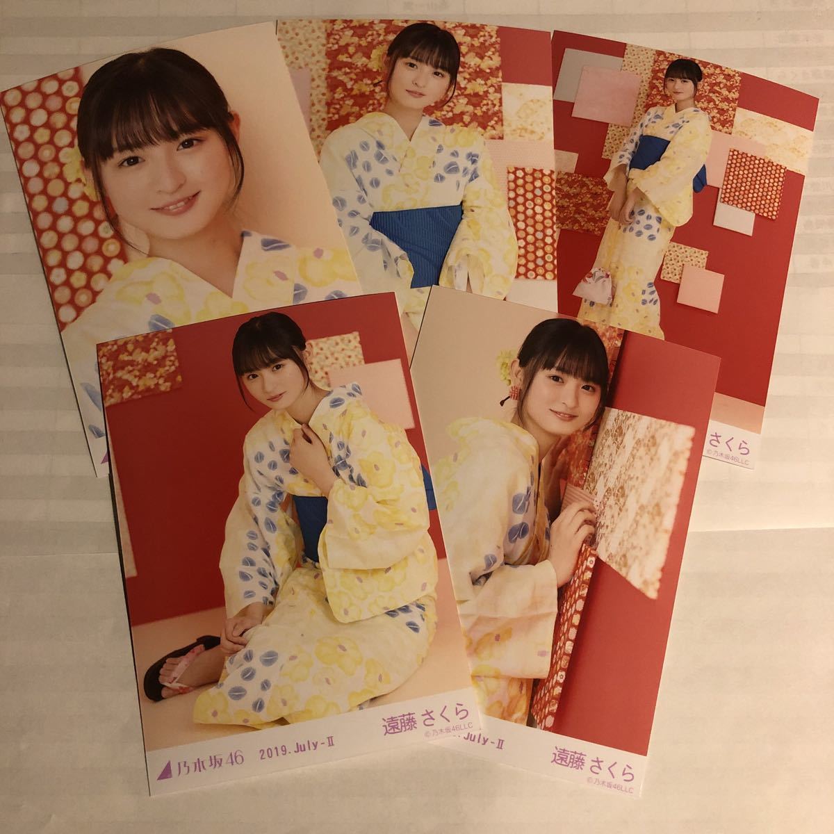 遠藤さくら】 乃木坂46 真夏の全国ツアー2019 会場限定生写真 コンプ 5種