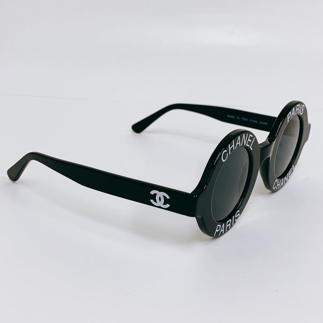1円～ ヴィンテージ CHANEL PARIS シャネル ラウンド ロゴ サングラス 