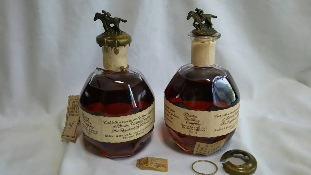 【未開栓・箱袋付 1990年】古酒 ブラントン シングルバレル 750ml 2本 古酒 未開栓 ブラントン シングルバレル/Blanton's Single Barrel