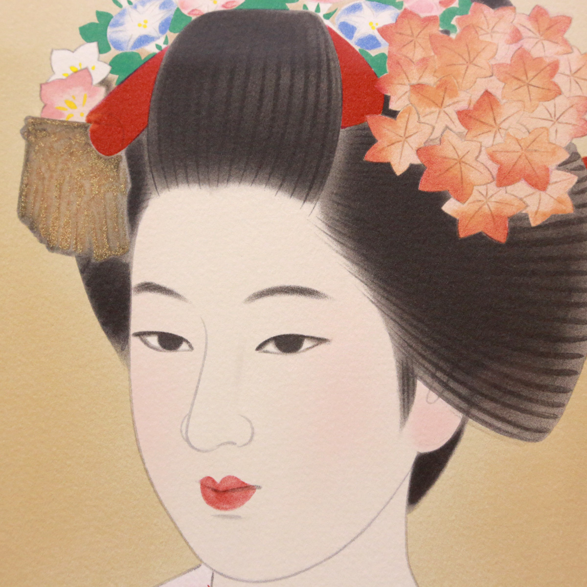 伊東深水 | 花と舞妓 日本画 - : ｜正光画廊 舞妓 舞妓の値段と