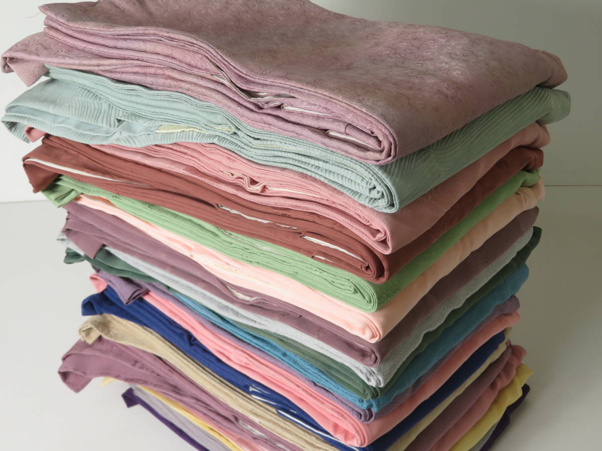 【色無地】正絹 19点 着物 古布 リメイク Y7M81 着物リメイク iichi | class open is