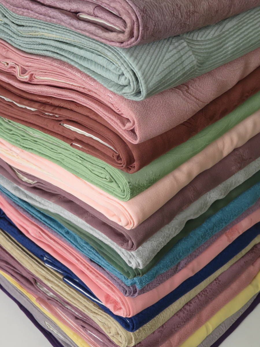 【色無地】正絹 19点 着物 古布 リメイク Y7M81 着物リメイク iichi | class open is