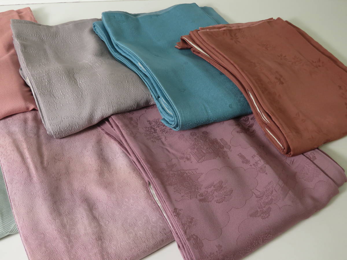 【色無地】正絹 19点 着物 古布 リメイク Y7M81 着物リメイク iichi | class open is