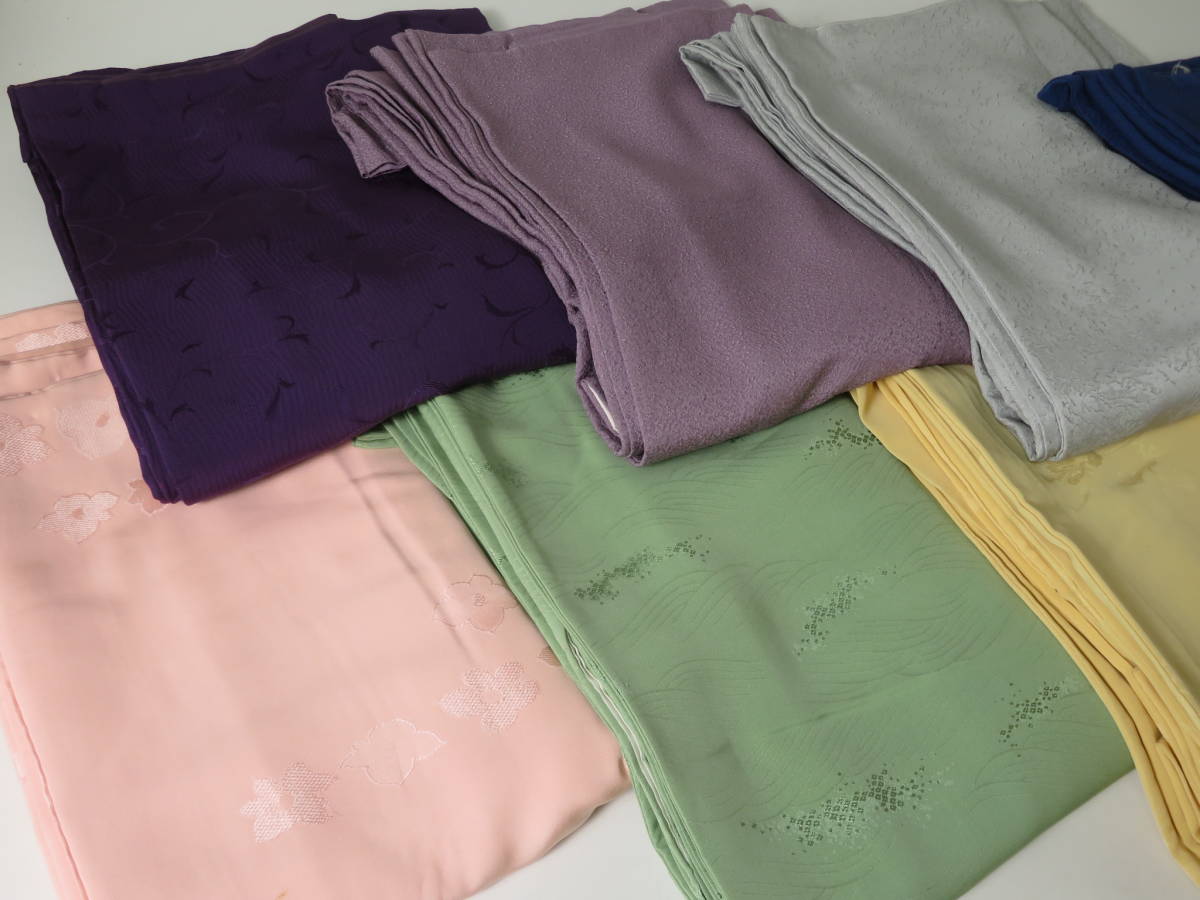 【色無地】正絹 19点 着物 古布 リメイク Y7M81 着物リメイク iichi | class open is