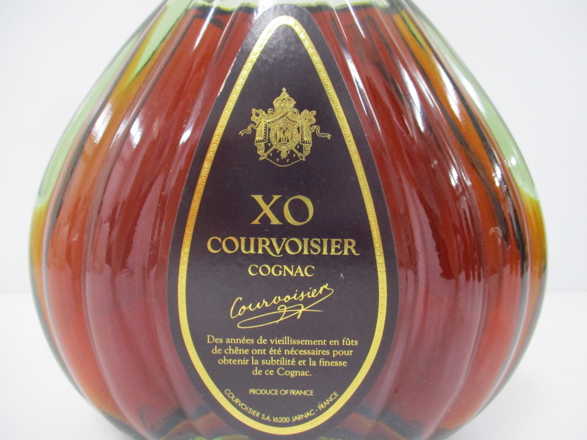 Ｋ953★古酒★1000円～★未開栓★COURVOISIER クルボアジェ XO グリーンボトル コニャックブランデー 700ml 40%