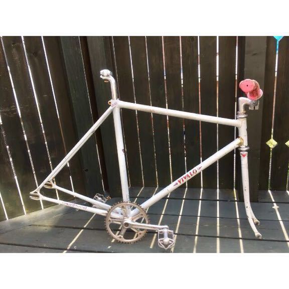 VIVALO ビバロ ピストバイク ピスト | 1大特価 ガンメタ クロモリピストバイクフレーム クロモリ NJS 芦屋店 未使用 フレームセット フレーム トラックバイク フレーム」自転車、サイクリングの落札