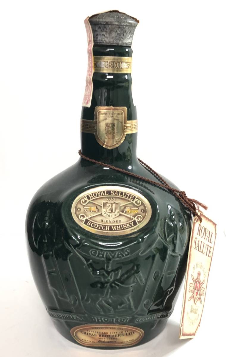 21年 未開栓 ロイヤルサルート SALUTE 青陶器 ROYAL ロイヤル