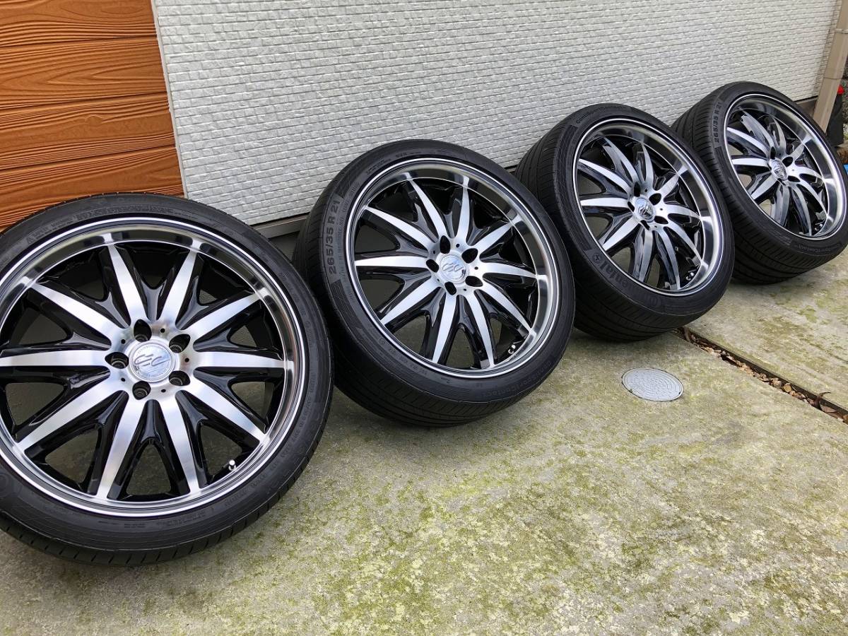 値引き有り【美品】レクサスRX ハリアー　ムラーノ　21インチ　9J+35　265/35R21　【売り切り】