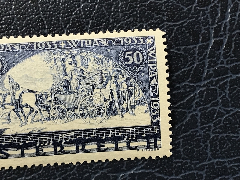 外国切手（オーストリア：1933年、WIPA、白紙・毛紙） 外国切手