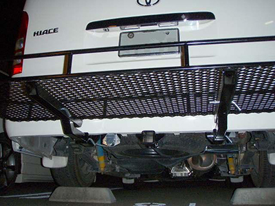 DMD(宮武開発鉄工) ハイエース200系ワイドC級 ３本出し(ヒッチ+２本出しキャリア)　(HE200-2C-3)☆受注生産品