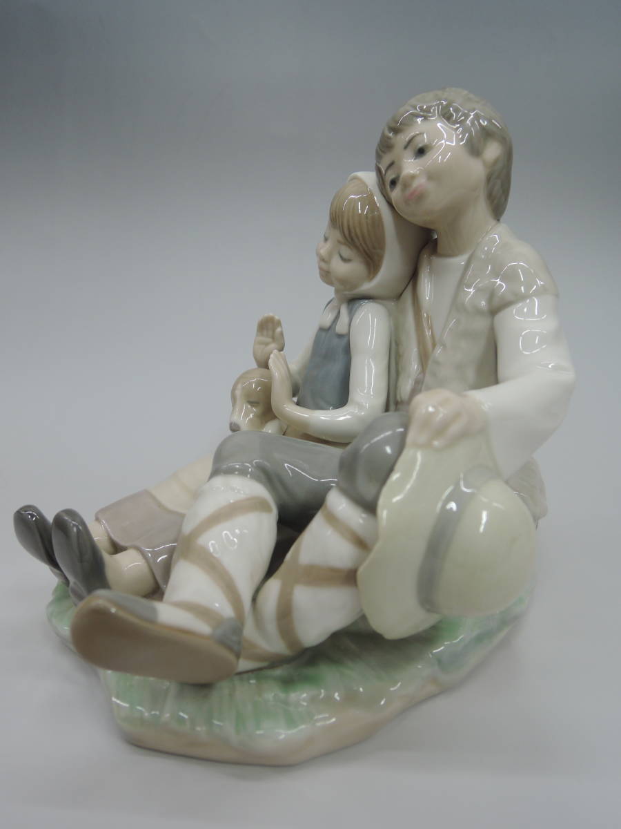 LLADRO リヤドロ 犬 恋人 デート 美品 希少 陶器 アンティーク