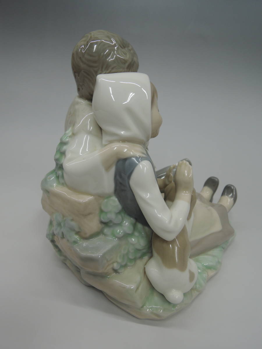 LLADRO リヤドロ 犬 恋人 デート 美品 希少 陶器 アンティーク