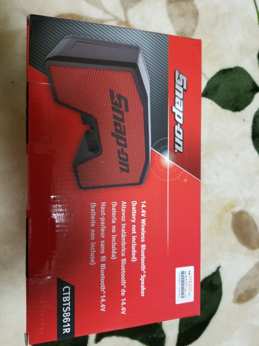 スナップオン スピーカー 14.4V 対応 新品未使用