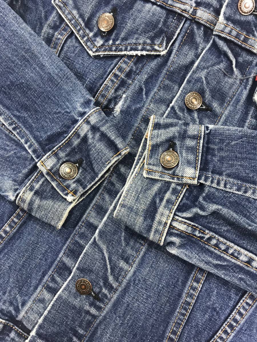 古着 17462 42 USA ビンテージ オリジナル vintage 60 70 80 90 リーバイス デニム ジャケット 70505 古着屋 オンラインストア grin メンズL相当 BEST 緑