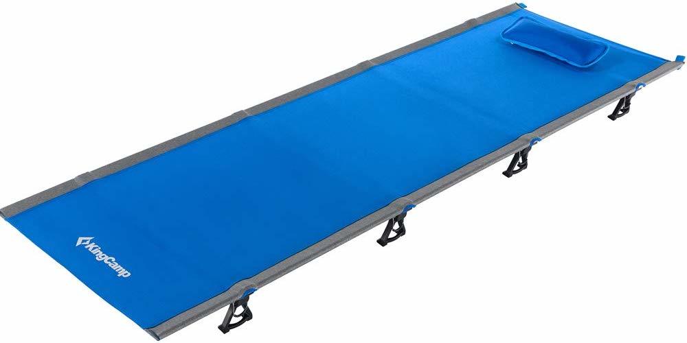 お得，セール KingCamp 改良品 コット 国際デザイン大賞 キャンプコット 折りたたみ ベッド 超軽量 航空アルミ 5色 収納袋付き 防水 KC3986 ブルー(コット)｜売買されたオークション情報、yahooの商品情報をア コット