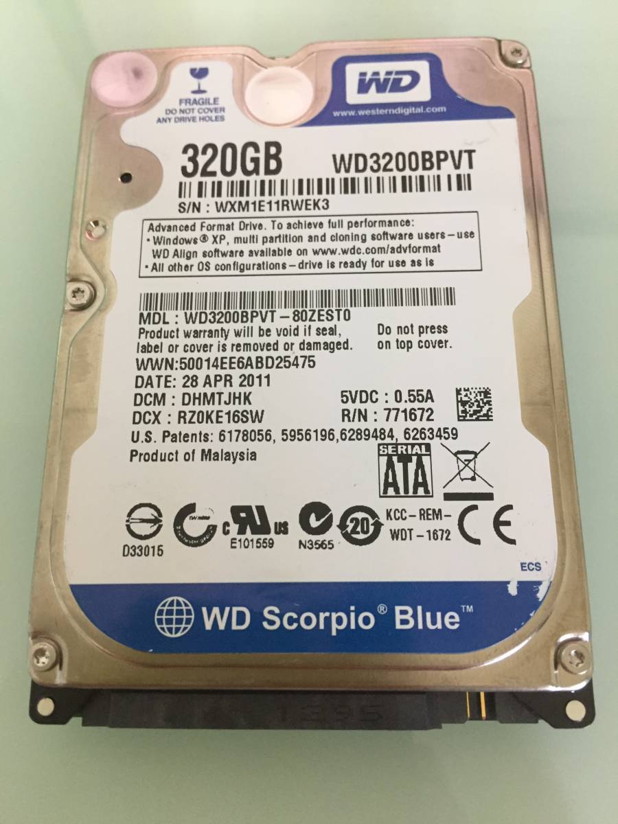 ●即決！WD 2.5 SATA 320GB 　管：j_1