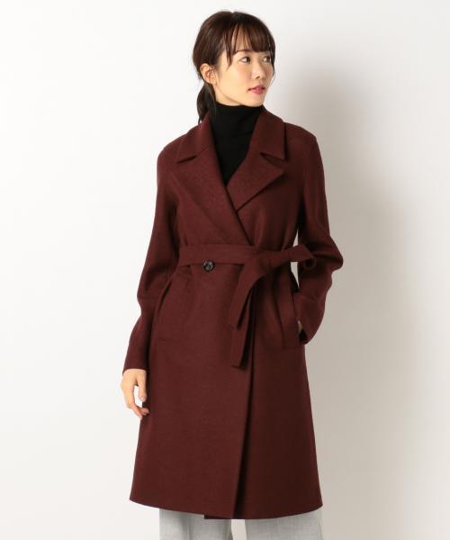 定価6.6万 美品 23区 Moessmer MILLED JERSEY COAT 38 モエスマー 