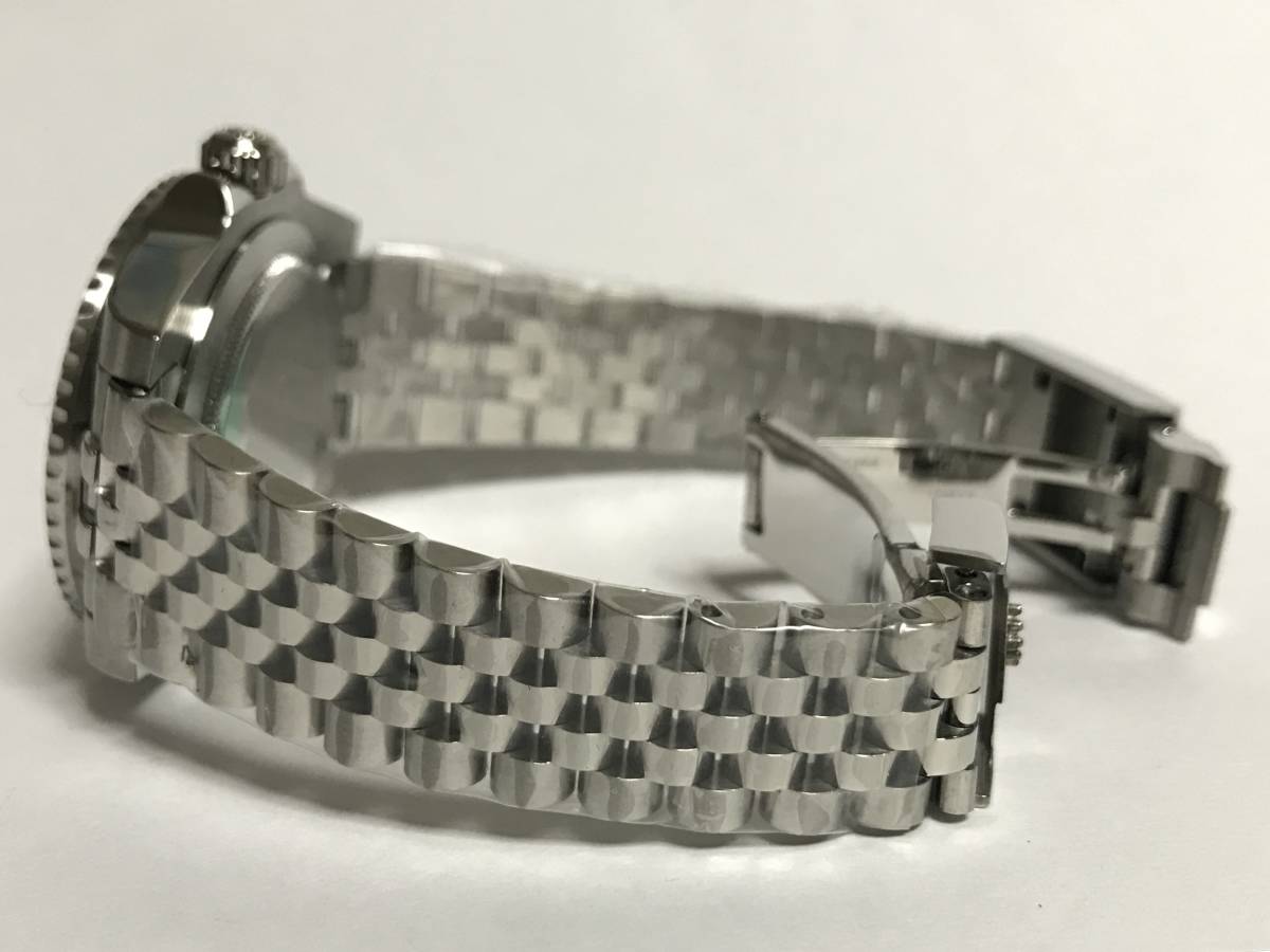 新品未使用 自動巻き腕時計 青黒 2019・N_5