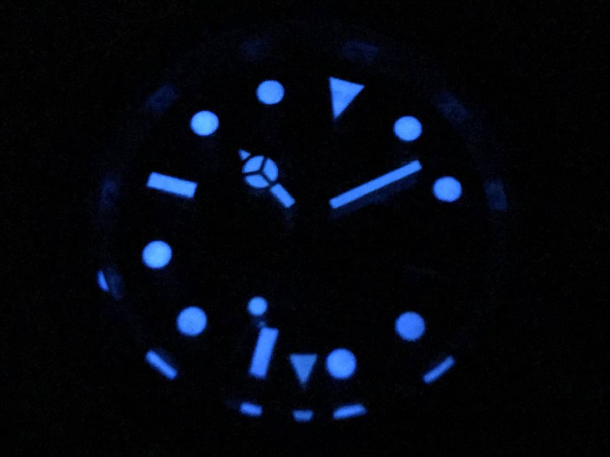 新品未使用 自動巻き腕時計 青黒 2019・N_6