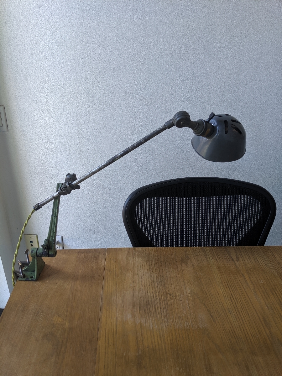 アンティーク O.C WHITE ブラス ランプ インダストリアル （OC White  