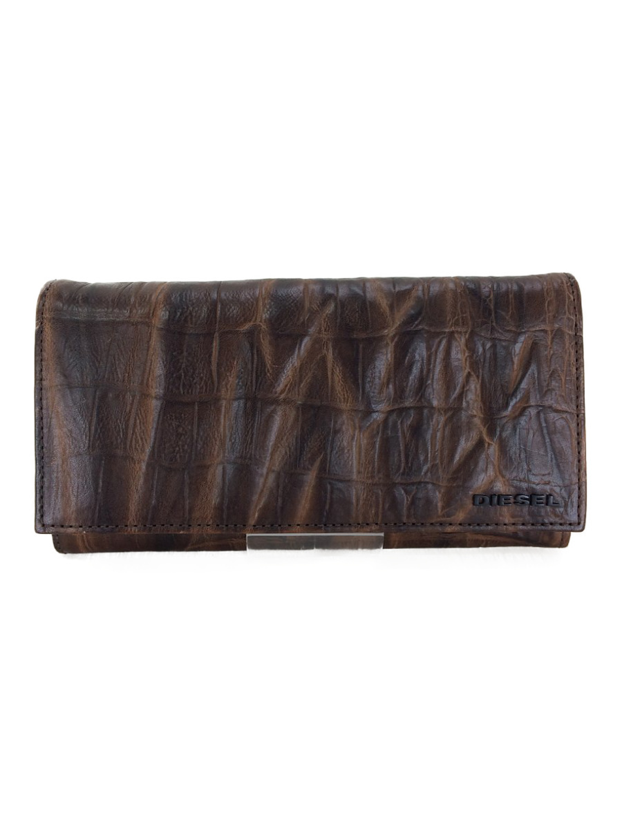 DIESEL ブラックレザー DIESEL◇長財布/レザー/BRW 長財布 - メルカリ