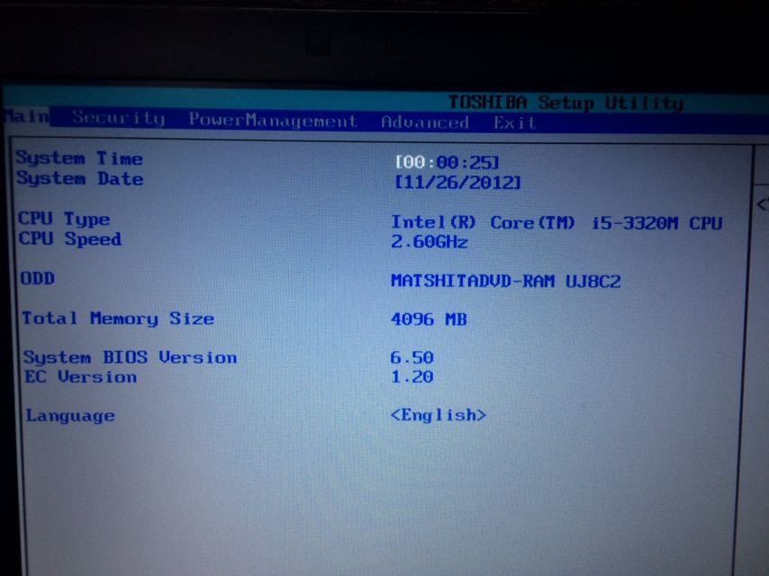 dynabook R732⁄F - Toshiba i5 4GB 0xc0000034 R732 HDD不良交換 起動