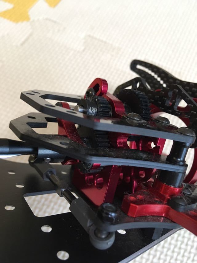ラップアップFR-D初期型中古シャーシキットODパーツ多数付き、振り分け