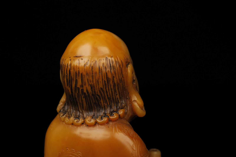 中国美術 民間仕入れ品 中国清時代の田黄石 印鑑 風景彫刻骨董品 AK2407D2-
