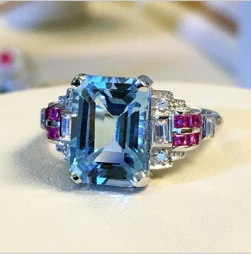 価格破壊！超高級！【極上の逸品】1円～ ◆ 3ct 超大粒 21石 レディースサファイアダイヤリング【プラチナ仕上】ギフト 記念日
