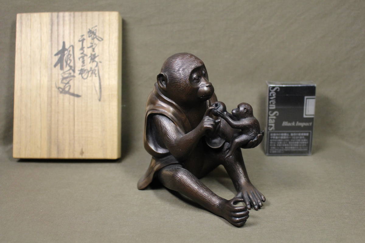 高品質，人気セール 凛 蝋型鋳銅 楓愛 猿 置物 木箱入(銅製)｜売買されたオークション情報、yahooの商品情報をアーカイブ公開 - オークファン その他