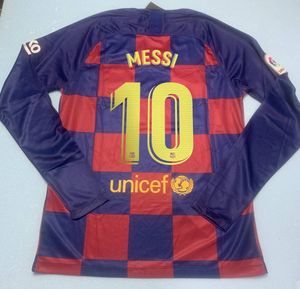 【国内発】1920　バルセロナ　長袖　10　　メッシ　　サッカーユニホーム　S～XL
