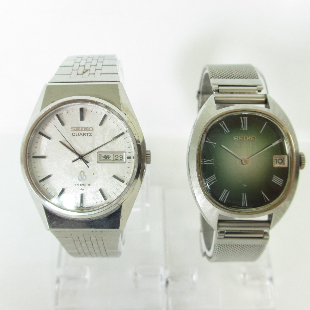 1円~☆最落なし セイコー SEIKO 時計 2本セット 自動巻き クォーツ 稼働 メンズ☆0323 セイコー 1円~最落なし 激レアカラーSEIKO スピードマスター 1円スタート最落無しSEIKO 18点セット☆