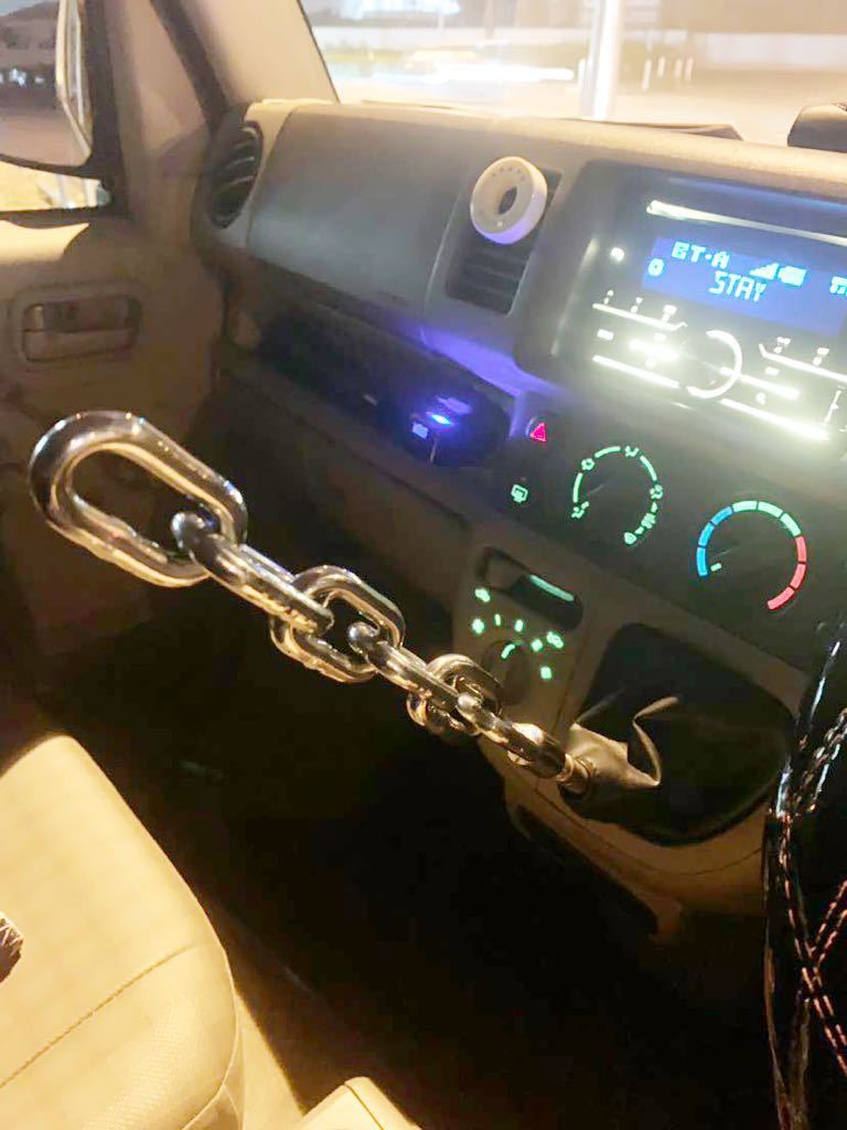 ハンドメイド高級ステンレスチェーンシフトノブ270 軽トラ 