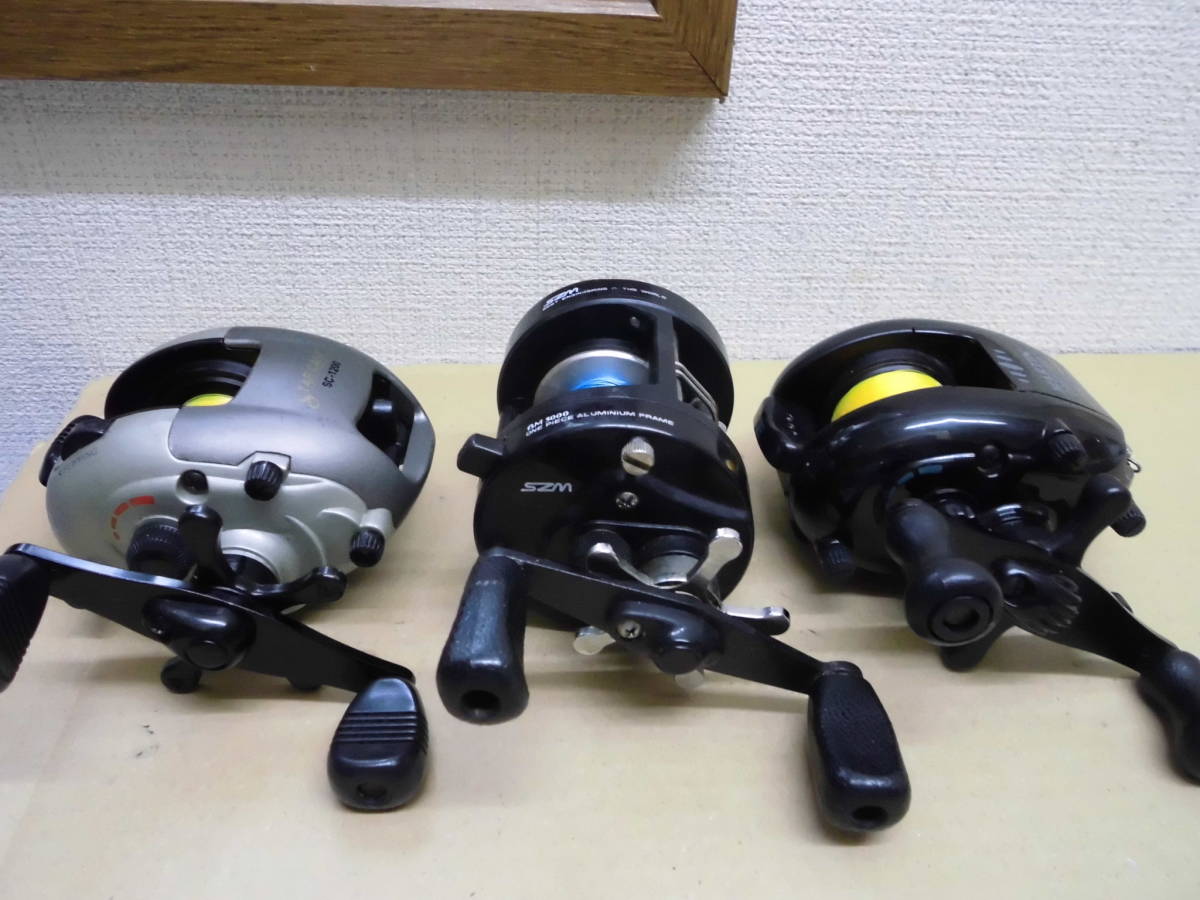 ベイトリール プロックス スポーツライン 右ハンドル 3台セット 3台まとめ売り - オールドダイワ 結局どれが良い？」「ひとつ選ぶなら…」シマノ新作ベイトリール3台を ベイトリール3個セット ベイトリール3点セットSHIMANO シマノ ダイワのベイトリール30機種をイッキ見！最高峰モデルから初心者向け 右巻き ミリオネア シマノ最新「バス用ベイトリール」3台のインプレッション総括！“三者三