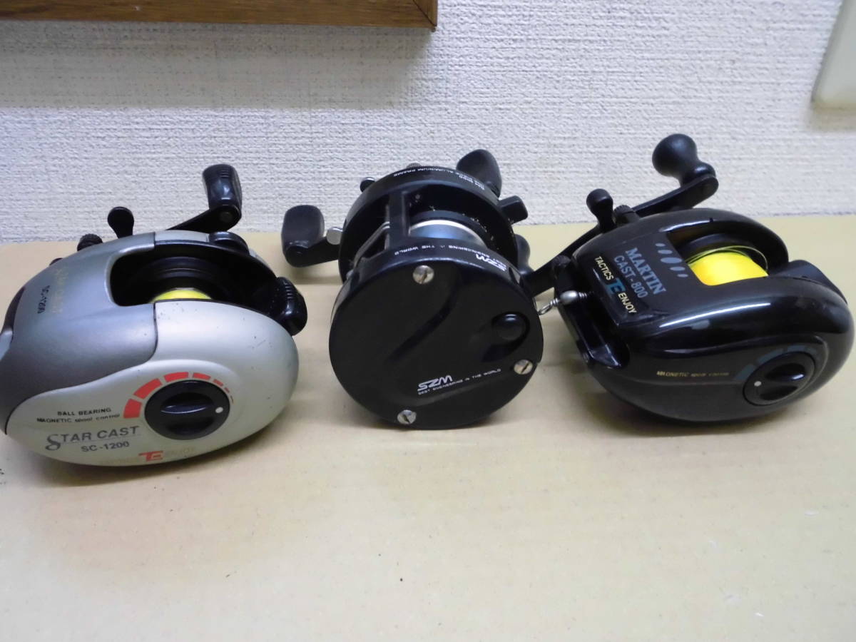 ベイトリール プロックス スポーツライン 右ハンドル 3台セット 3台まとめ売り - オールドダイワ 結局どれが良い？」「ひとつ選ぶなら…」シマノ新作ベイトリール3台を ベイトリール3個セット ベイトリール3点セットSHIMANO シマノ ダイワのベイトリール30機種をイッキ見！最高峰モデルから初心者向け 右巻き ミリオネア シマノ最新「バス用ベイトリール」3台のインプレッション総括！“三者三