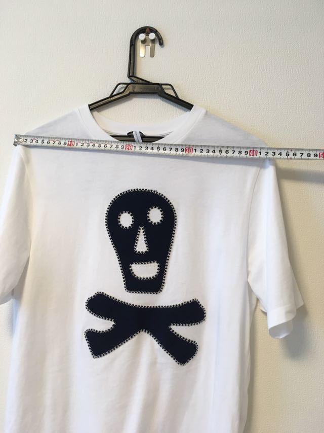 LOEWE ロエベ SKULL Tシャツ＊ Loewe Contrasting skull black T-shirt