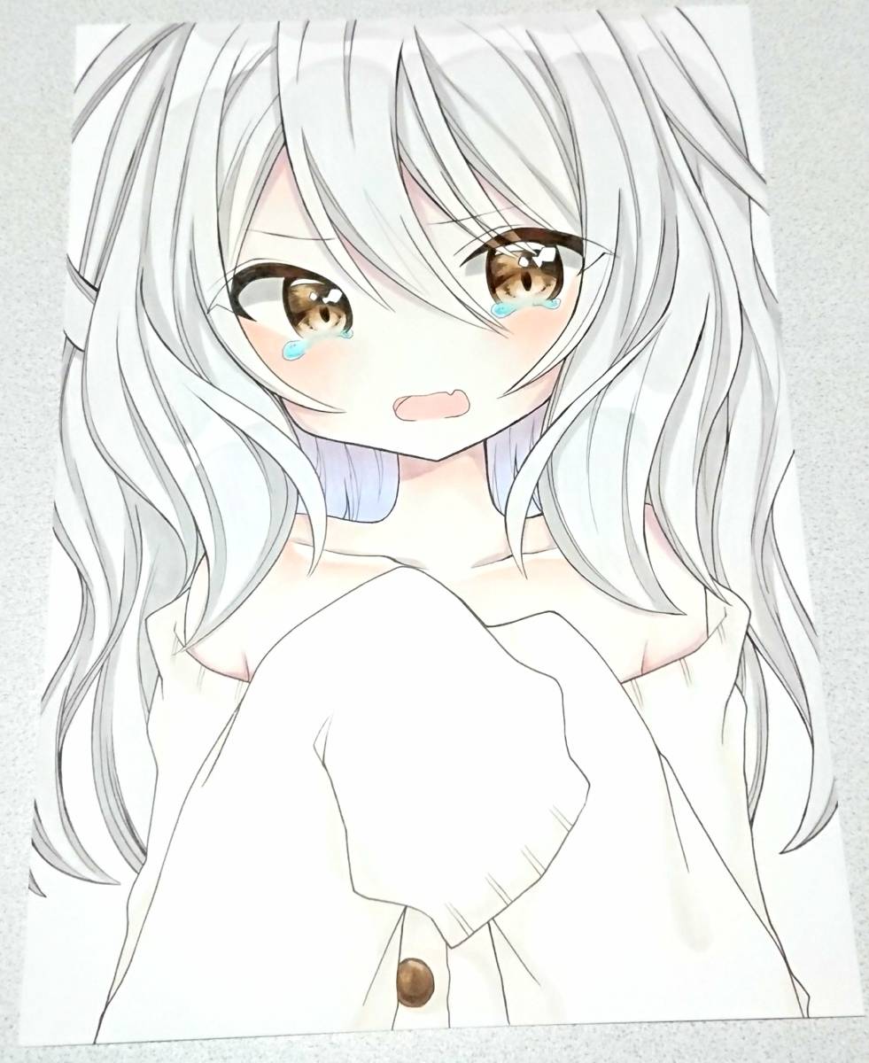 オリジナル手描きイラスト 女の子 泣き顔 手描きイラスト 売買されたオークション情報 Yahooの商品情報をアーカイブ公開 オークファン Aucfan Com