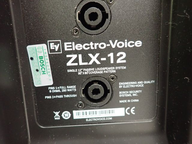 Electro-Voice エレクトロボイス パッシブスピーカー ZLX-12 ペア 元箱 Electro-Voice エレクトロボイス パッシブスピーカー ZLX-12 ペア 元箱